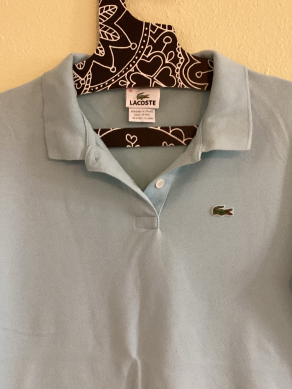 Lacoste Pale Blue Short Sleeve Polo - Picture 2 of 6